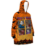 Custom Personalized Halloween Snug Oversized Wearable Hoodie Blanket