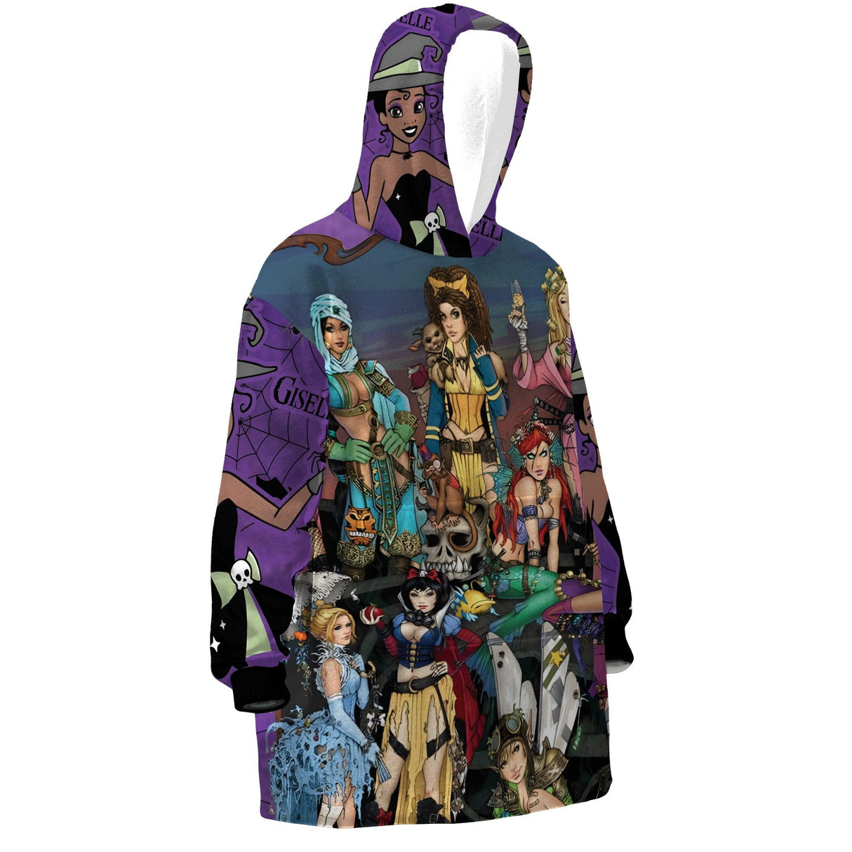 Custom Personalized Halloween Snug Oversized Wearable Hoodie Blanket