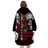 Custom Personalized Halloween Snug Oversized Wearable Hoodie Blanket