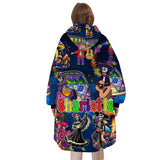 Custom Personalized Halloween Snug Oversized Wearable Hoodie Blanket