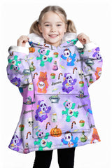 Personalized Scare Bears Horror Icons Halloween Snug Oversized Wearable Hoodie Blanket