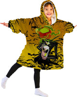 Custom Personalized Halloween Spooky Jack Nightmare Snug Oversized Wearable Hoodie Blanket