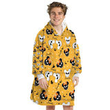 Custom Personalized Cartoon Mouse Halloween Snug Oversized Wearable Hoodie Blanket