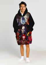 Custom Personalized Halloween Snug Oversized Wearable Hoodie Blanket