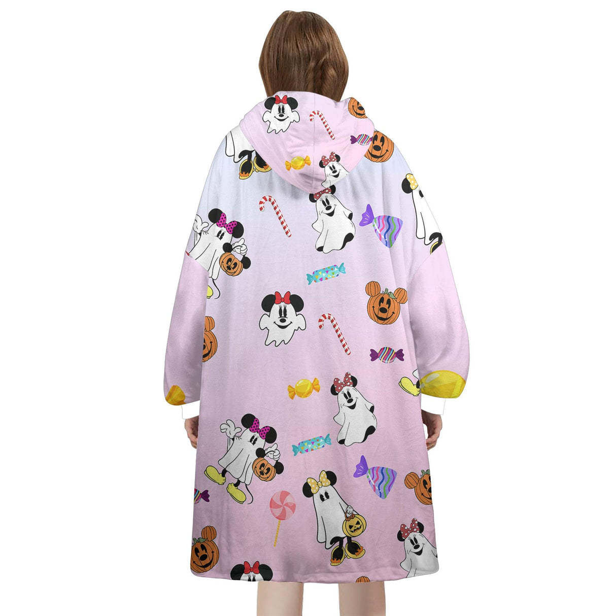 Personalized Magical Halloween Magic Mouse Snug Oversized Wearable Hoodie Blanket