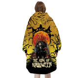 Custom Personalized Halloween Spooky Jack Nightmare Snug Oversized Wearable Hoodie Blanket