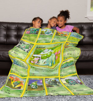 Custom Multi Bulbasaur Blanket