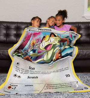 Meowth XY Series Blanket