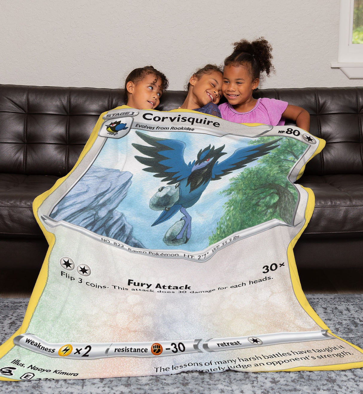 Custom Corvisquire Sword & Shield Series Sherpa Blanket