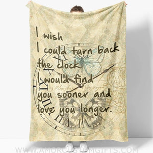 Custom Blanket Gift For Her, Gift For Girlfriend, Gift Ideas For Women, Turn Back The Clock