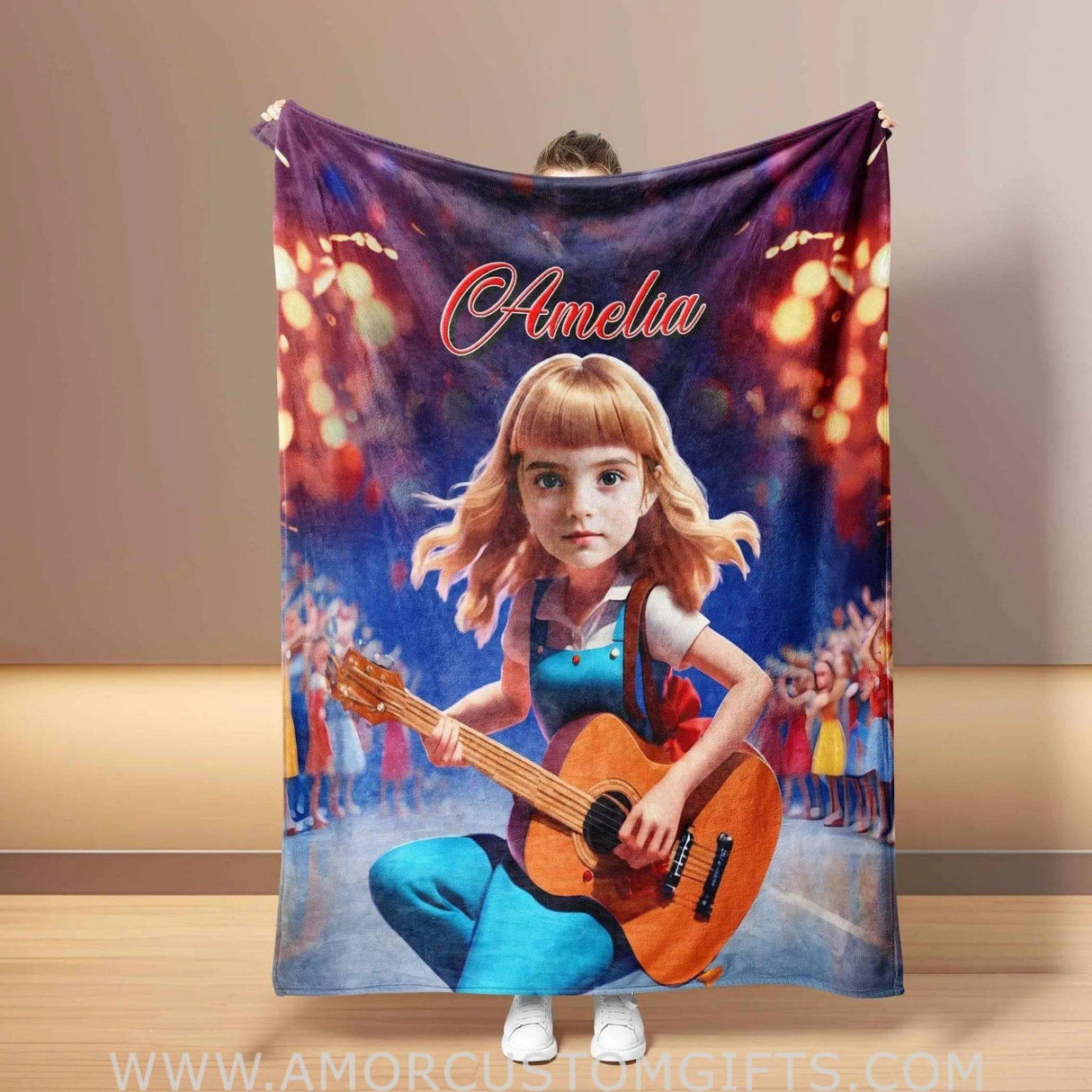 Personalized Swifty Chibi 02 Blanket | Custom Girl Blanket