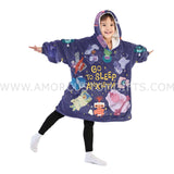 Custom Personalized Emotional icon Puzzle Emotion Joy Fear Anger Snug Oversized Wearable Hoodie Blanket