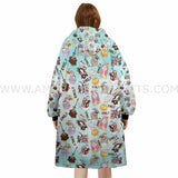 Custom Personalized Night Before Christmas Halloween Snug Oversized Wearable Hoodie Blanket