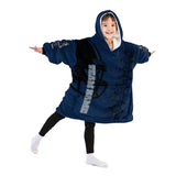 Personalized American Football Snug Oversized Wearable Hoodie Blanket