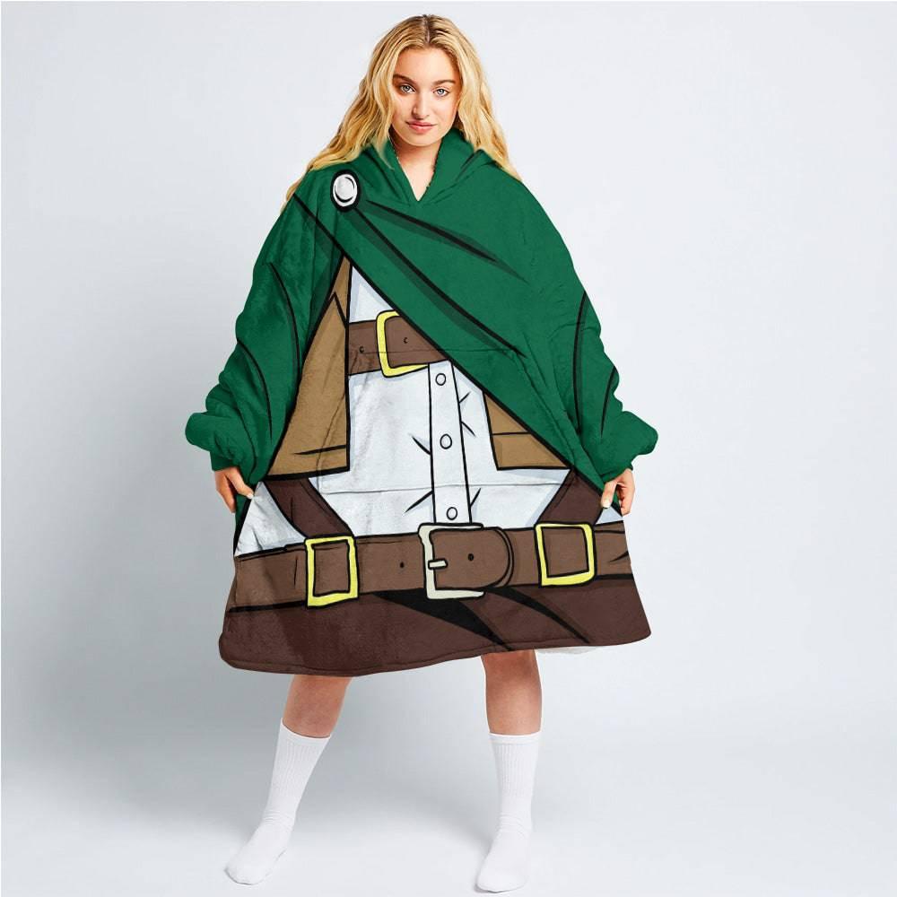 Personalized Attack On Titan Snug Oversized Wearable Hoodie Blanket