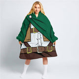 Personalized Attack On Titan Snug Oversized Wearable Hoodie Blanket