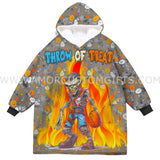 Personalized Basketball Halloween Snug Oversized Wearable Hoodie Blanket