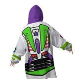 Personalized Buzz Lightyear Toy Story Snug Oversized Wearable Hoodie Blanket