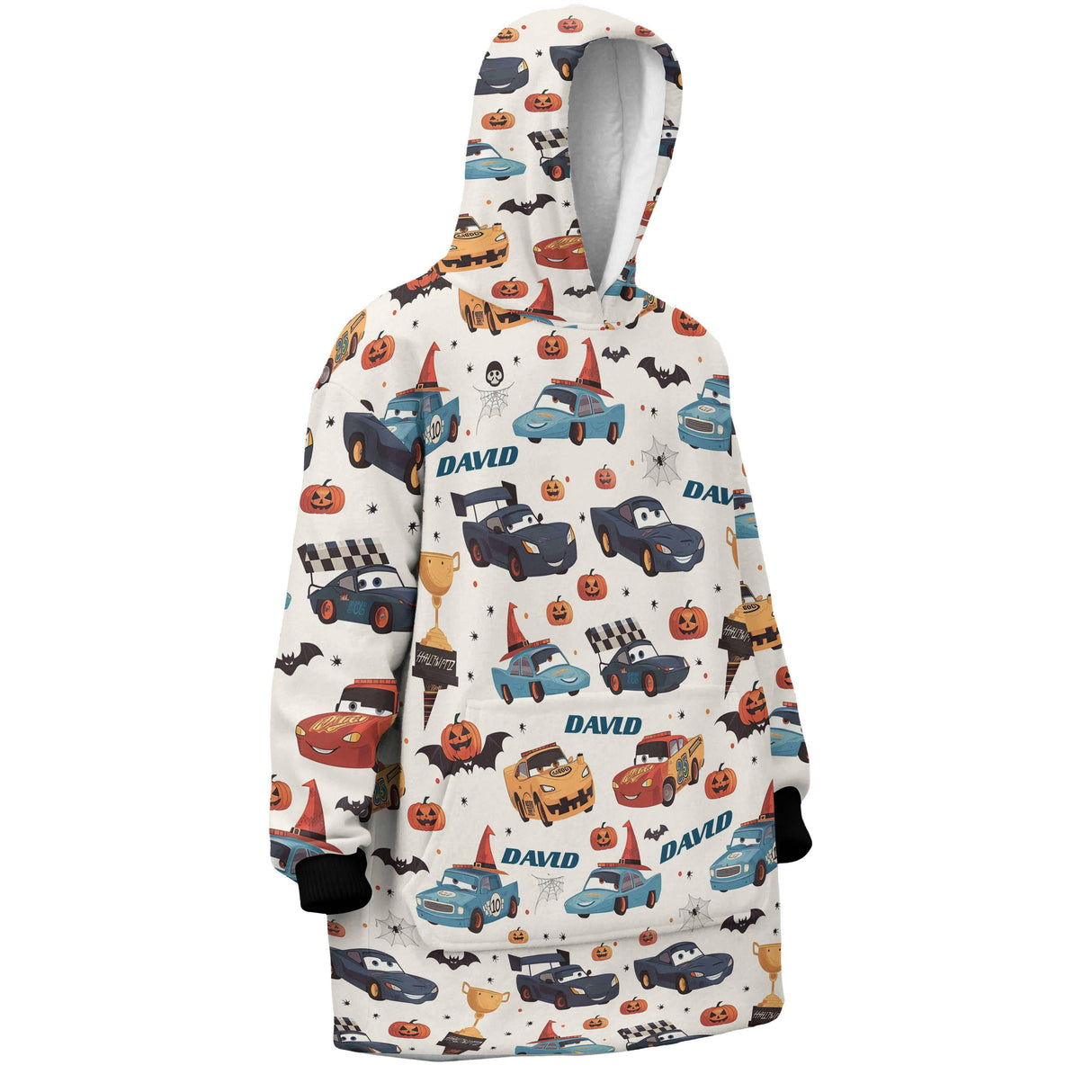 Personalized Cars Halloween Snug Oversized Wearable Hoodie Blanket