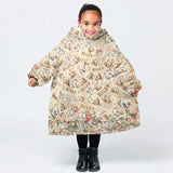 Personalized Christmas Fairytale Snug Oversized Wearable Hoodie Blanket