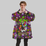 Personalized Face & Name Oogie Boggie The Night Before Christmas Snug Oversized Wearable Hoodie Blanket