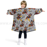 Personalized Face & Name Spider Boy Halloween Snug Oversized Wearable Hoodie Blanket