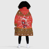 Personalized Face & Name Spider Boy Ugly Sweater Snug Oversized Wearable Hoodie Blanket