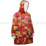 Personalized Funny Fast Food Pirates Snug Oversized Wearable Hoodie Blanket