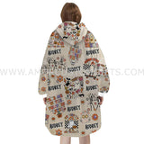 Personalized Groovy Halloween Snug Oversized Wearable Hoodie Blanket