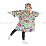 Personalized Halloween Candy Snug Oversized Wearable Hoodie Blanket