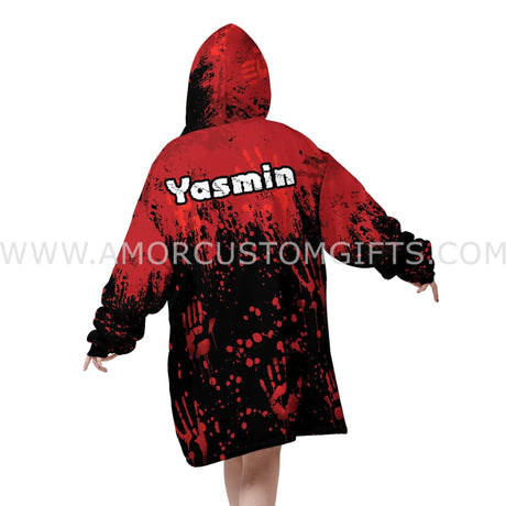 Personalized Halloween Chucky Snug Oversized Wearable Hoodie Blanket