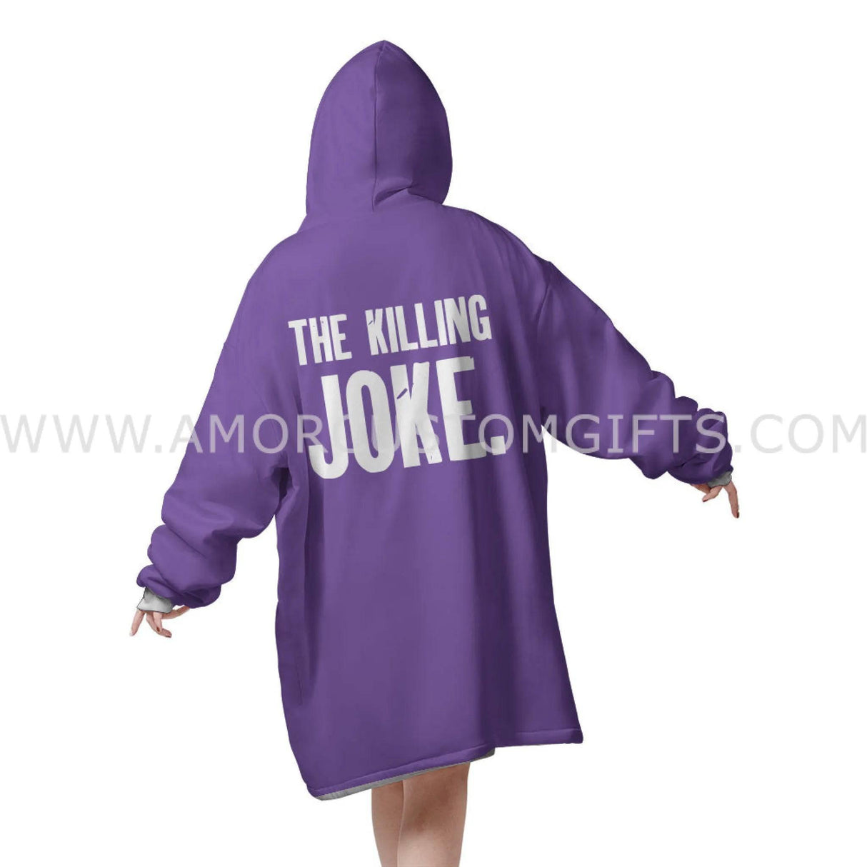 Personalized Halloween Joker Snug Oversized Wearable Hoodie Blanket