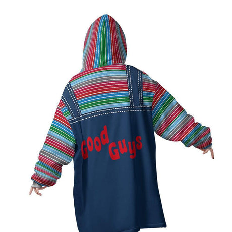 Personalized Hallowen Chucky Snug Oversized Wearable Hoodie Blanket