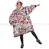 Personalized Japanese Culture Snug Oversized Wearable Hoodie Blanket