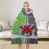 Personalized Kamen Rider Snug Oversized Wearable Hoodie Blanket