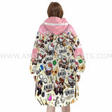 Personalized Kitty Potter Halloween Snug Oversized Wearable Hoodie Blanket