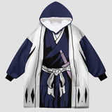 Personalized Kuchiki Byakuya - Bleach Snug Oversized Wearable Hoodie Blanket