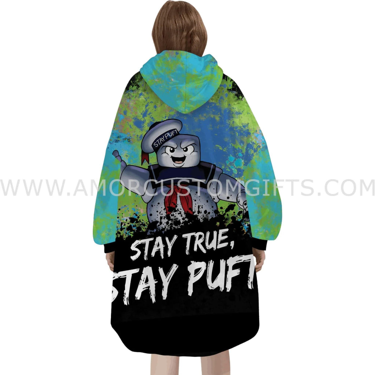 Personalized Marshmallow Snug Oversized Wearable Hoodie Blanket