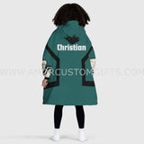 Personalized Midoriya Izuku - MHA Snug Oversized Wearable Hoodie Blanket