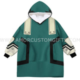 Personalized Midoriya Izuku - MHA Snug Oversized Wearable Hoodie Blanket