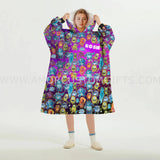 Personalized Monster Inc Pattern Halloween Items Snug Oversized Wearable Hoodie Blanket