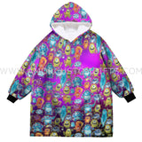 Personalized Monster Inc Pattern Halloween Items Snug Oversized Wearable Hoodie Blanket