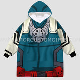 Personalized My Hero MHA Snug Oversized Wearable Hoodie Blanket