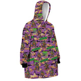 Personalized Ninja Pizza Halloween Snug Oversized Wearable Hoodie Blanket