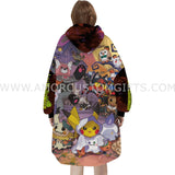 Personalized Spooky Halloween Snug Oversized Wearable Hoodie Blanket