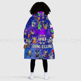 Personalized Stitch Get in Loser Halloween Snug Oversized Wearable Hoodie Blanket