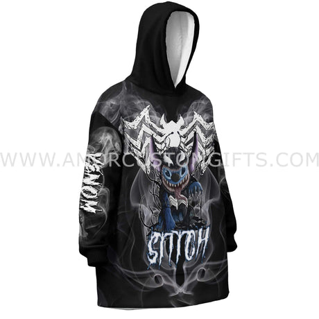 Personalized Stitch Vemon Snug Oversized Wearable Hoodie Blanket