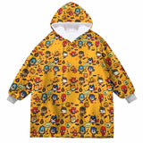 Personalized Superheroes Halloween Snug Oversized Wearable Hoodie Blanket