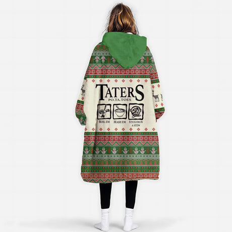 Personalized Taters LOTR Snug Oversized Wearable Hoodie Blanket