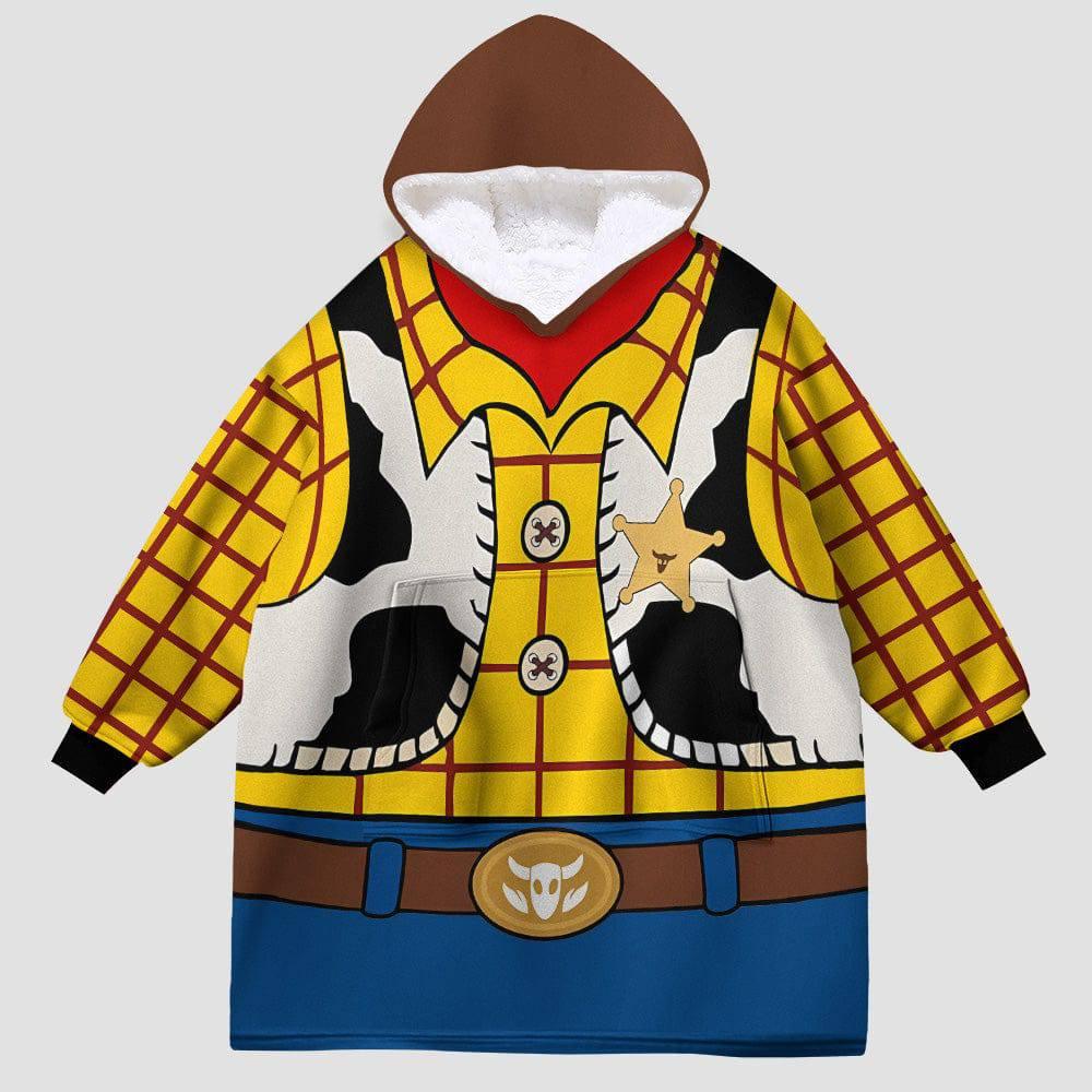 Personalized Woody Toy Story Snug Oversized Wearable Hoodie Blanket